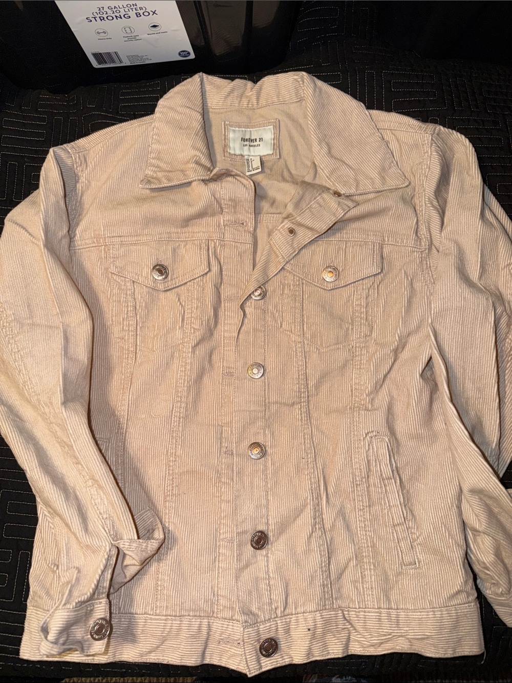 Forever 21 Women’s Light Pink Corduroy Jacket